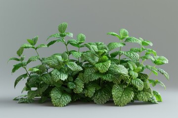 Aufkleber - A group of lush green plants displayed on a table. Perfect for home decor or gardening blogs