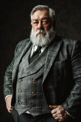 Poster - Professional man in formal attire posing for a portrait. Suitable for business and corporate concepts
