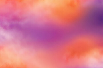 Wall Mural - Abstract gradient smooth Blurred Watercolor Orange And Purple background image
