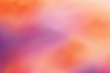 Wall Mural - Abstract gradient smooth Blurred Watercolor Orange And Purple background image