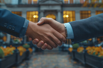 A strong handshake is a symbol of trust and agreement, an expression of respect and reliability, strengthening the bond between people and consolidating the agreement