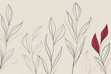 Poster - Vibrant red leaves on a clean white background. Perfect for autumn-themed designs