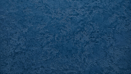 Poster - Blue dark cement wall in retro concept. Old concrete background for wallpaper or graphic design. Blank plaster texture in vintage style.