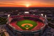 b'Great American Ball Park at sunset'