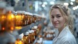 Researching Pharmaceutical Processes in a Medicine Factory Laboratory for Medical Advancements. Concept Pharmaceutical Processes, Medicine Factory, Laboratory, Medical Advancements, Research