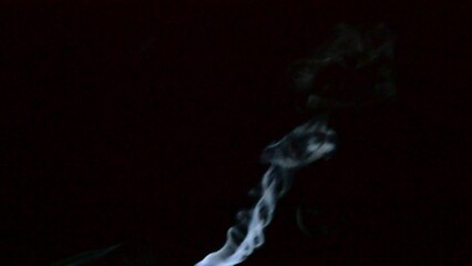 Wall Mural - white steam rises and spins from the pressure cooker. swirl vapor of cooking. thick smoke rises from hot aliment on black background