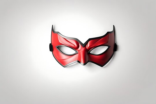  Superhero mask, isolated on white background, cut out   