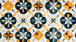 colorful ornate tile pattern with mediterranean inspiration for interior design