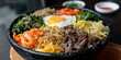 Korean Food, Bibimbap with Rice and Vegetables