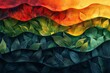 abstract background in colors and patterns for World Rainforest Day 