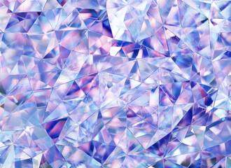 Poster - Luxury Abstract Realistic Purple Crystal Texture Reflection Close Up Background 3D rendering	