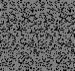 Poster - Black and White Dashed Lines Pattern. Modern Abstract Vector Seamless Background. Vector Format 