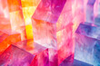 Abstract colorful geometric crystal texture