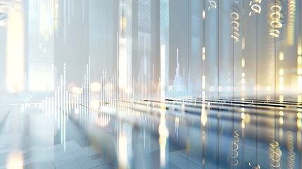 Aufkleber - abstract tech background with digital lines and light effects. futuristic interface concept. modern 