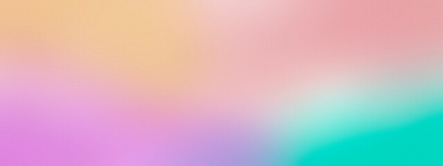 Poster - Abstract soft pastel gradient texture with noise and blur effects. Colorful digital soft noise effect on transparent background. Effect of film overlay on the screen	
