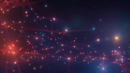 Poster - Abstract polygonal space low poly dark background with connecting dots and lines. Connection structure. 3d rendering, Abstract digital background of points and lines, Plexus, Big data