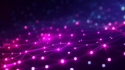 Poster - Abstract technology background with connection lines and dots. 3D Rendering, Abstract futuristic digital background with connecting dots and lines, 3D rendering