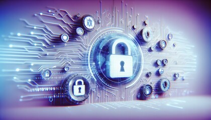 Wall Mural - cybersecurity wallpaper