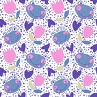 Cartoon animals seamless frogs pattern for wrapping paper and fabrics and kids clothes print and party accessories