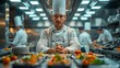 chef cooking in the kitchen Generative AI	