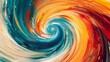 Vibrant swirl of colors blending in a mesmerizing abstract whirlpool