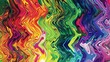 Vibrant waves of liquid color melting together