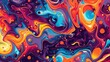 A cosmic dance of vibrant colors and swirling patterns