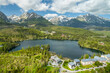 Mountain lake Strbske pleso in National Park of High Tatras, Slovakia