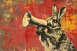rabbit holding megaphone