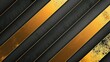 Elegant Contrast: Gold and Black Stripes Abstract Template