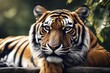 'angry tiger beautiful panthera sumatran portrait tigris animal sumatrae cat wildlife wild mammal predator carnivore zoo nature felino big head bengal siberian striped stripes fur face hunter black'