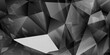 Abstract background of crystals in black and gray colors with highlights on the facets and refracting of light