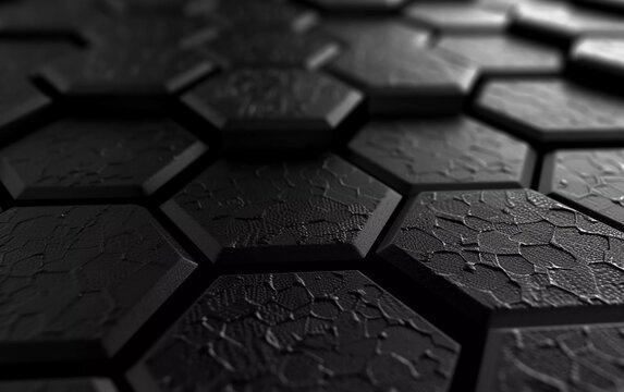creative modern hexagonal grid trend dark structure background very beautiful 3d illustration
