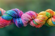 Braided Together: The Vibrant Tapestry of Teamwork in a Multicolored Rope