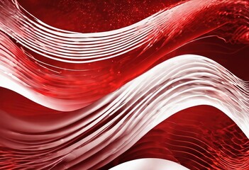 Aufkleber - 'abstract abstract background waves red background'