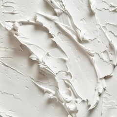 Wall Mural - white, creamy substance texture closeup cosmetics