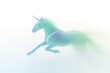 Abstract blurred gradient illustration Unicorn animal mammal horse.