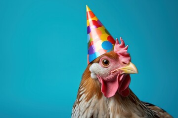 Chicken hat party hat clothing.