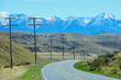 Great Alpine highway, Beautiful view of road and mountain in South Island, New Zealand