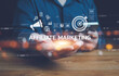 © pornnipa - Affiliate marketing concept, Social Media Advertisement Connection Concept, Businessman working on laptop with AFFILIATE MARKETING inscription, new business concept, b2b business and lifestyle concept