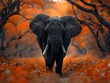 Elephant in a Dreamlike Landscape