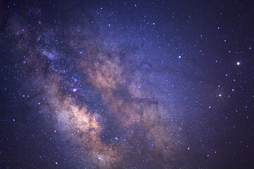 Wall Mural - the center of milky way galaxy with stars and space dust in the universe