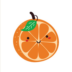 cute fruit illustration design 