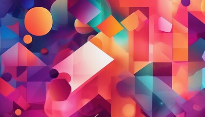 Poster - 'composition geometric gradient Vector background Cool posters Trendy Colorful background illustration design shapes'