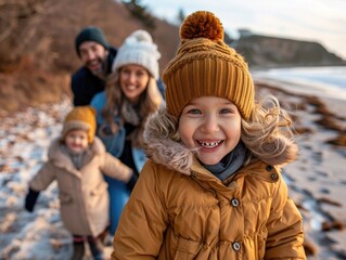 Poster - Happy Family Travel Group Photo