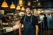 © Rawpixel.com - Fast food restaurant worker service smiling waiter.