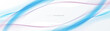 Abstract futuristic technology background. Abstract wavy lines connection with white and blue horizontal banners. Vector