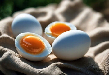 'white Two background eggs Food Nature Easter Farm Chicken Breakfast Healthy Diet Egg Natural Organic Yellow Ingredient Protein Boiled Hen Shell Raw BrownBackground Food Isolated Nature Easter White'