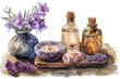 Thai aromatherapy spa lavender perfume bottle.
