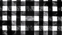 Bold Black And White Checkerboard Plaid.